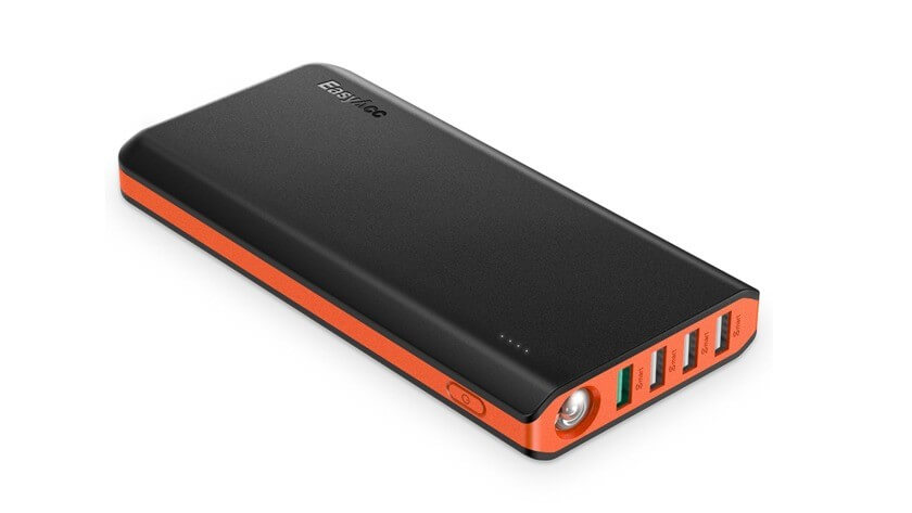 High-capacity portable phone chargers